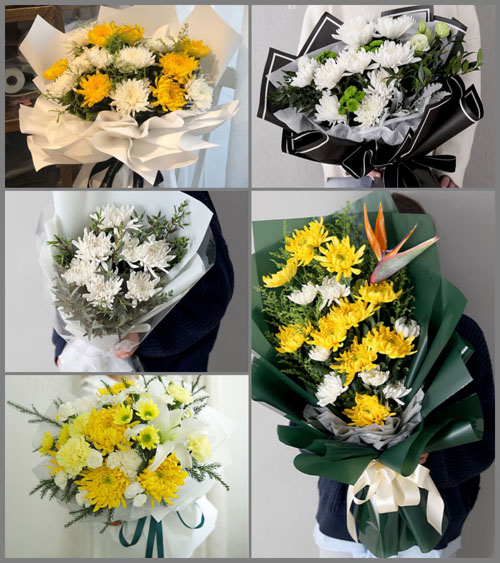 山东济宁曲阜市息陬镇南息陬村白事花束代送